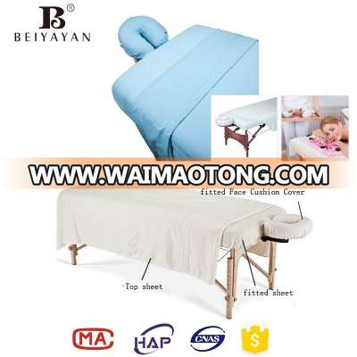 flannel flat and fitted massage table sheets & linens