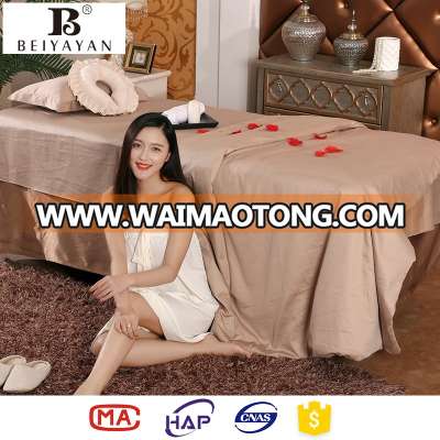 BEIYAYAN Nantong 1083 Textile Massage Table Sheet Cotton Facial massage spa sheets