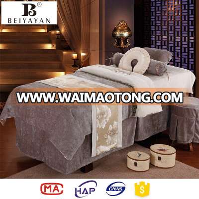 BEIYAYAN hotel massage room bed sheet set beauty salon bedding set