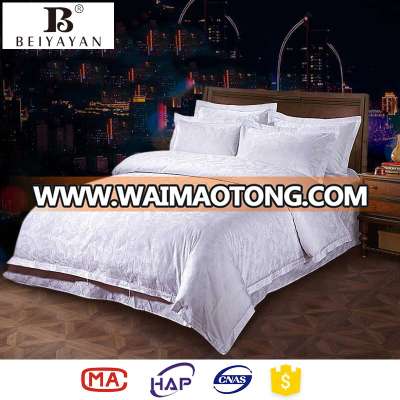 Wholesale Cheap Soft 4 pcs Quilt Cover Set Bed Sheet Jacquard Hotel Bed Linen