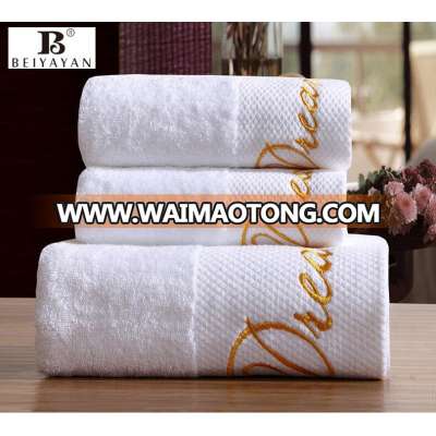 OEM 16s pure cotton towel 35*75cm/40*80cm face towels sport towel for hotel